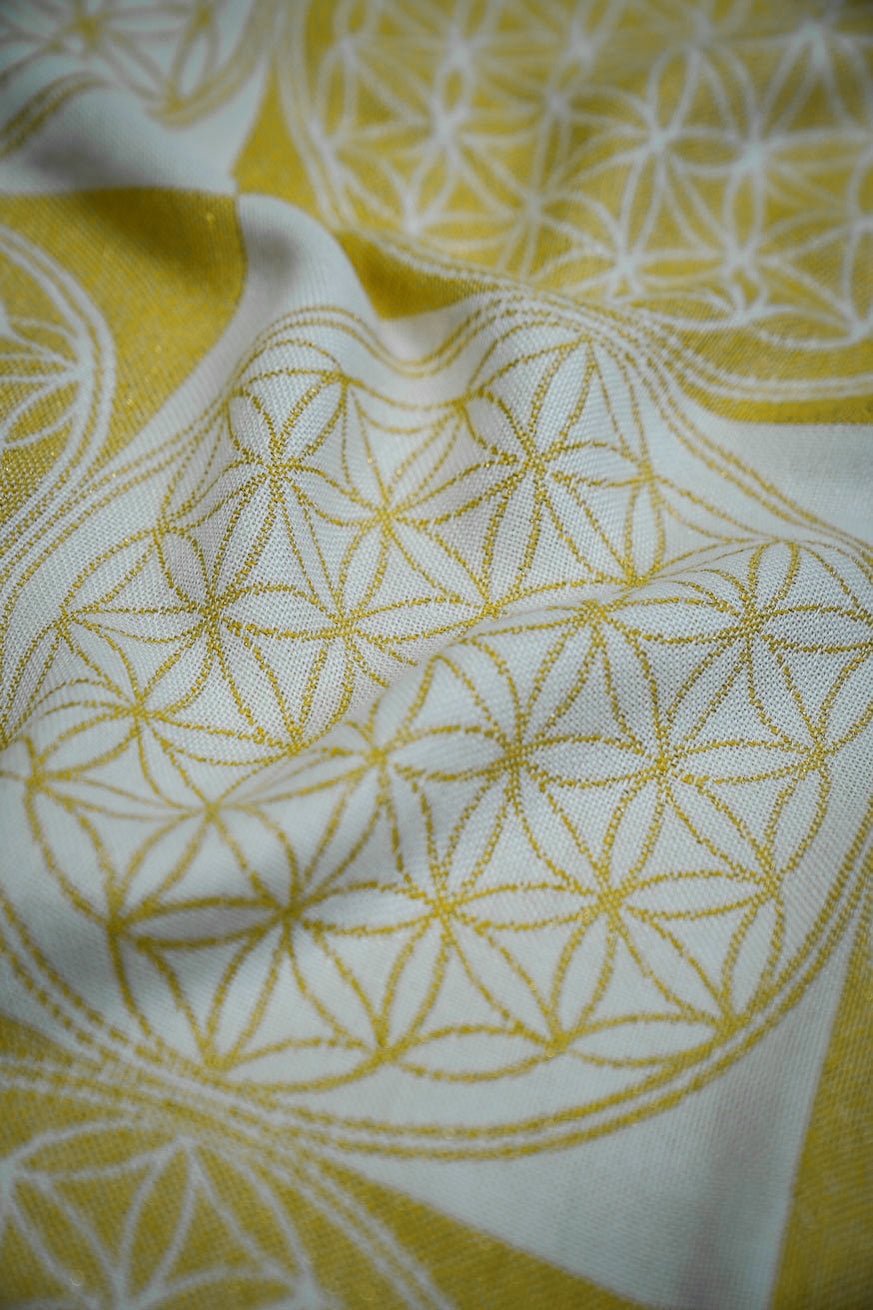 Kuscheltuch Blume des Lebens gold - KOKADI